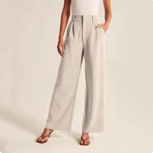 Chic Comfort Women's Casual Trousers with Pockets - RRITAAJSHOP