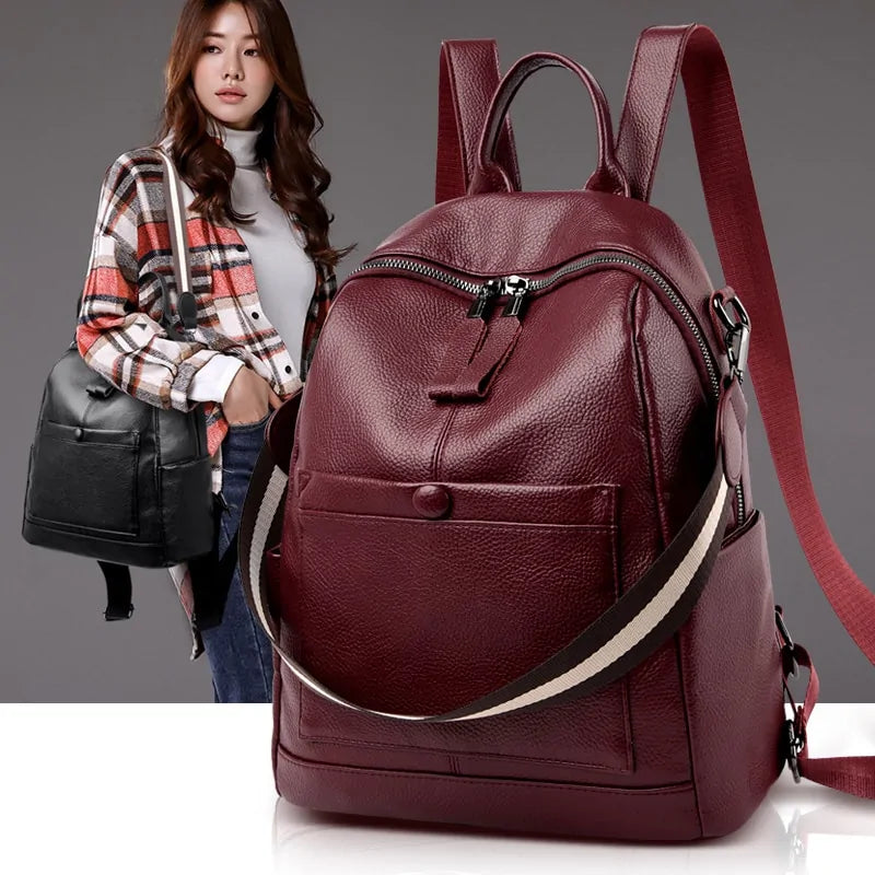 Women's Leather Backpacks - RRITAAJSHOP