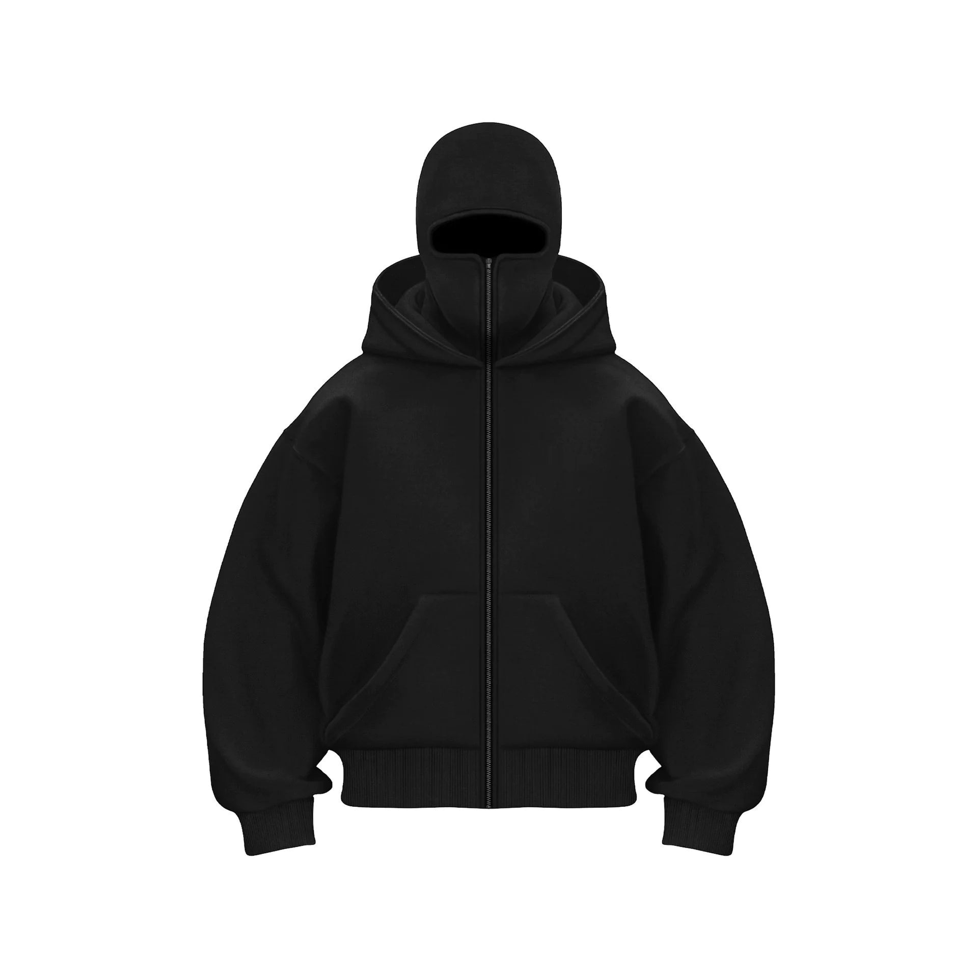 Double Hood Fleece-Lined Sweater - RRITAAJSHOP