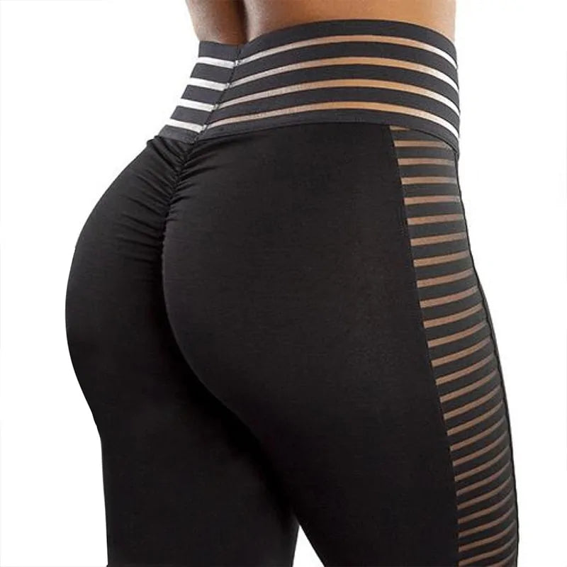 CHRLEISURE Women's Bubble Butt Push-Up High Waist Leggings - RRITAAJSHOP