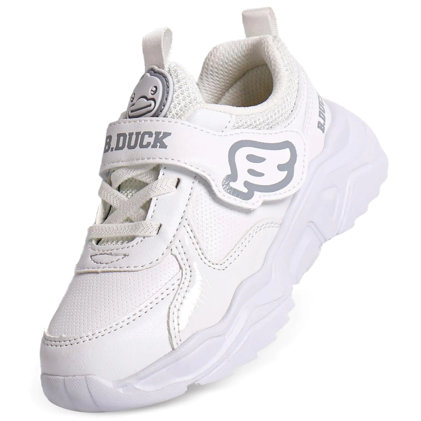 B.Duck Toddler Shoes for Girl and Boy Kids Shoes Toddler Sneakers Girls Shoes Toddler Running Shoes Toddler Sneakers for Toddler/Little Kid (Toddler 8-Big Kid 4) White