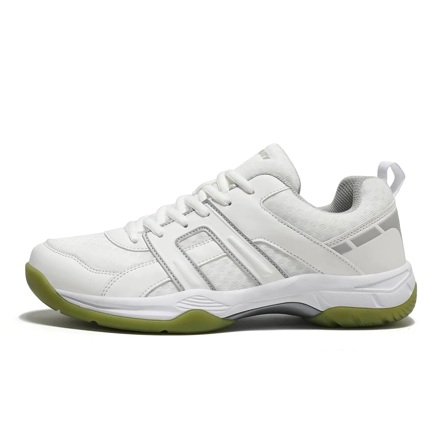 ASHION Pickleball Shoes for Men Tennis Racquetball Squash Shoes Sneakers for All Court Badminton Athletic Shoes White Green Size 45 - RRITAAJSHOP