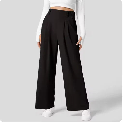 Chic Comfort Women's Casual Trousers with Pockets - RRITAAJSHOP