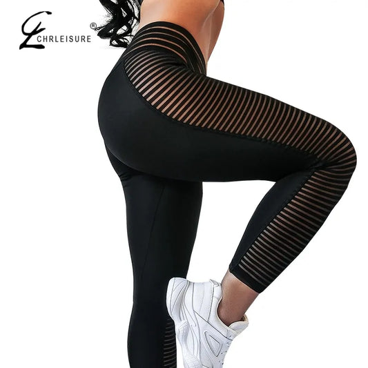 CHRLEISURE Women's Bubble Butt Push-Up High Waist Leggings - RRITAAJSHOP