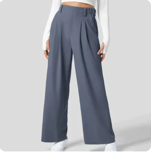 Chic Comfort Women's Casual Trousers with Pockets - RRITAAJSHOP