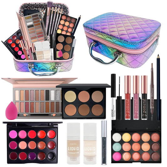 Travel Makeup Kit Makeup Sets For Women Makeup Kit For Girls 10-12 Kids Makeup Sets For Girls 5-8Makeup Gifts For Girls BeginnersTeens